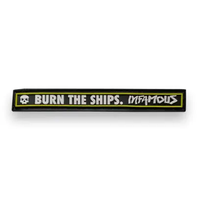 Burn The Ships Long Patch - Black Volt