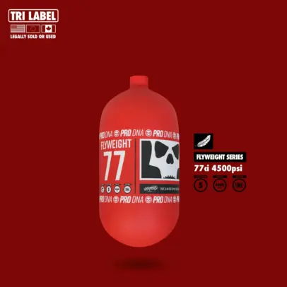 FLYWEIGHT TANK 77CI - RC SKULL - RED