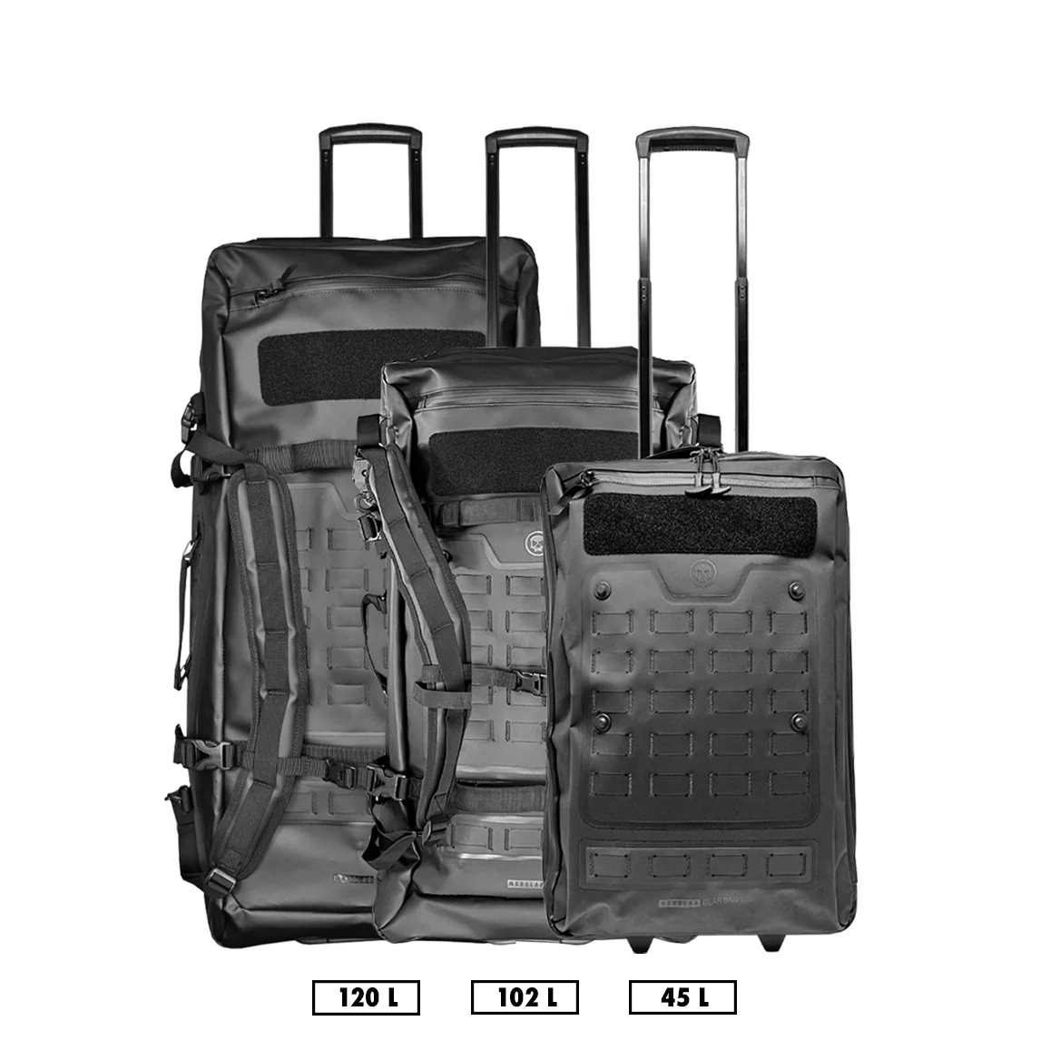 FNDN® MODULAR WEATHERPROOF ROLLING GEARBAG - 120L (XL) - BLACK - Image 2
