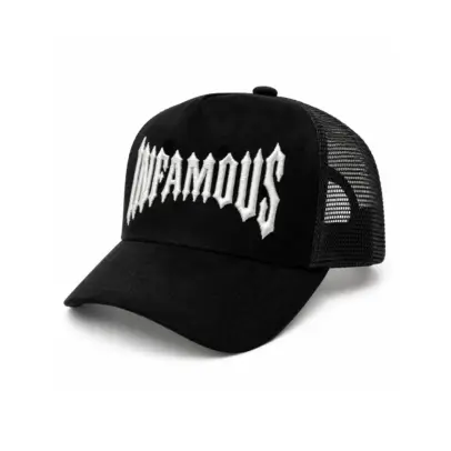 INFAMOUSâ„¢ Snapback Suede Hat - Choppers - Black