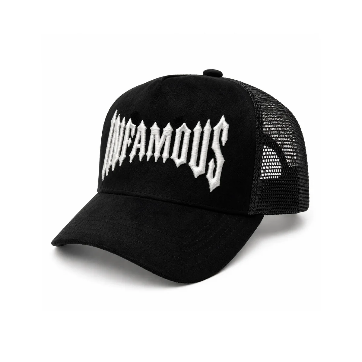 INFAMOUS™ Snapback Suede Hat - Choppers - Black