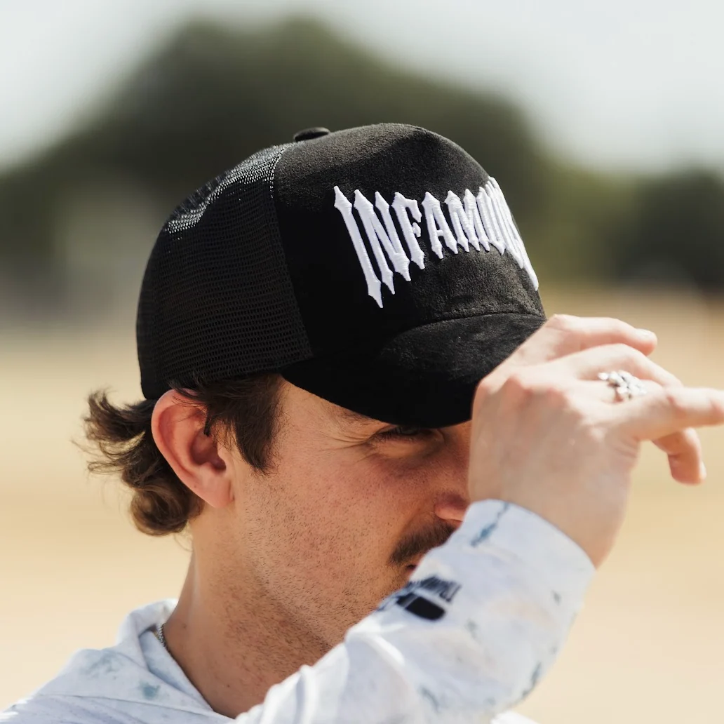 INFAMOUS™ Snapback Suede Hat - Choppers - Black - Image 4