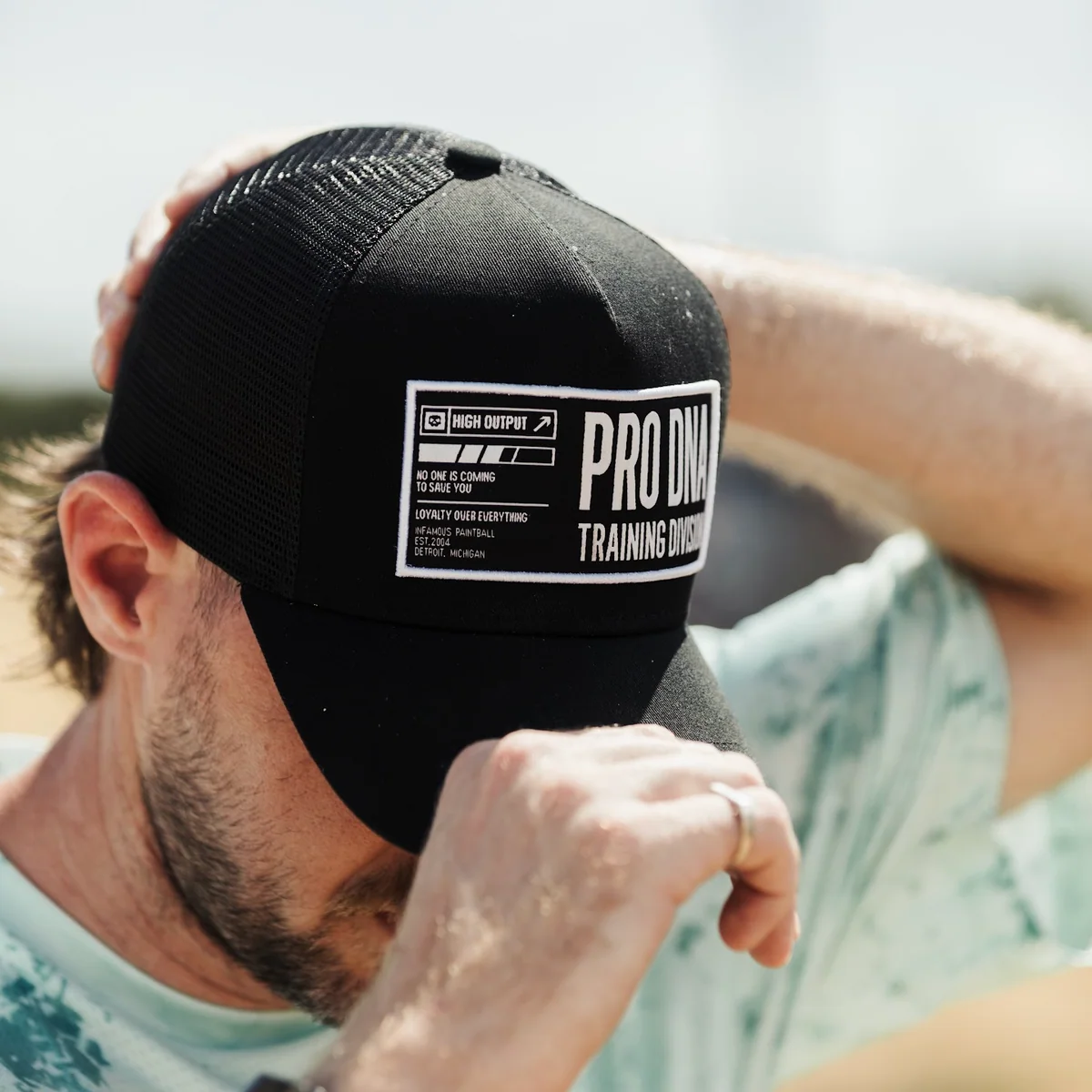 INFAMOUS™ Snapback Trucker Hat - Training Division - Black - Image 3